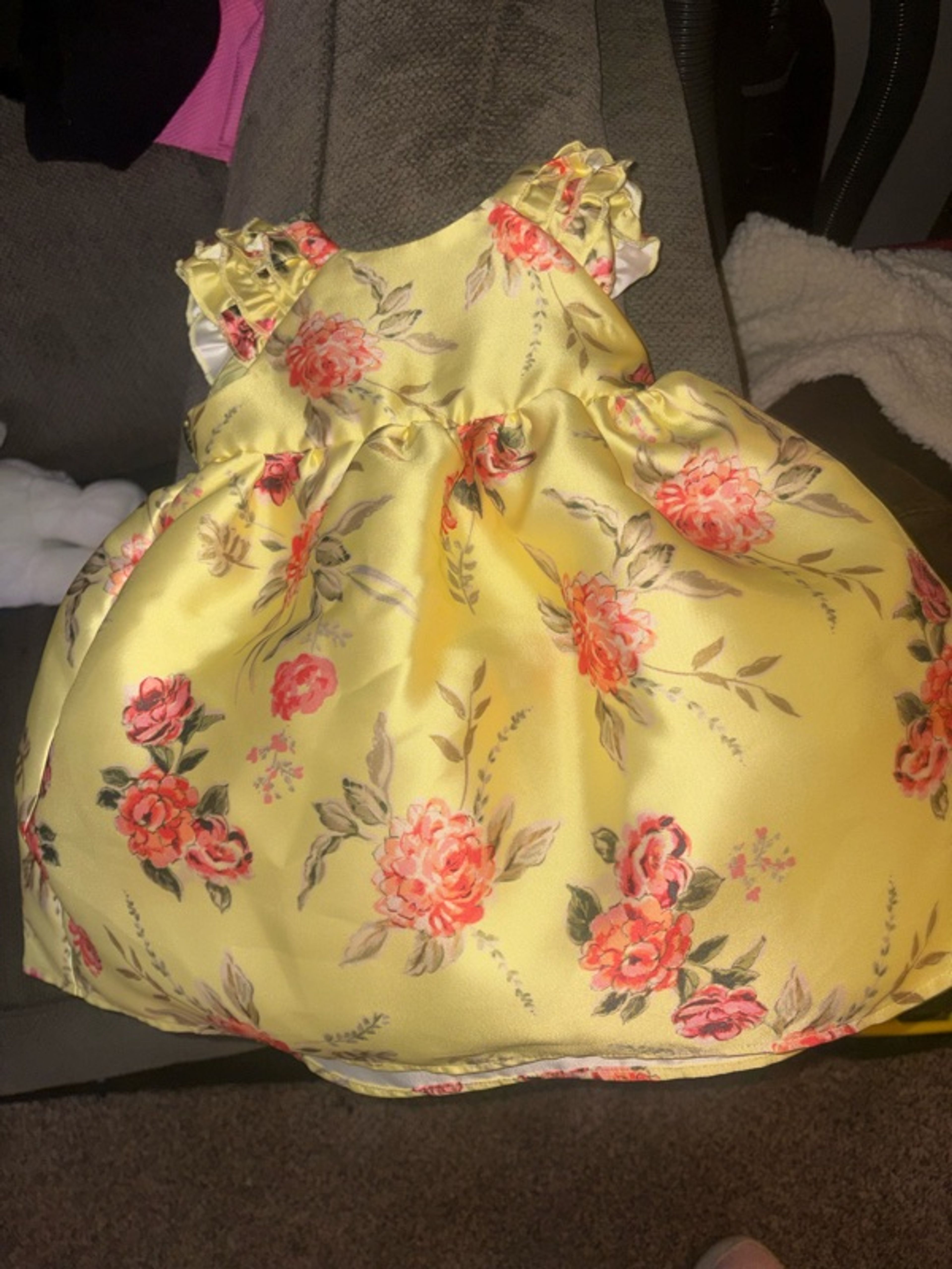 Abel & Lula Baby Yellow Floral Dress