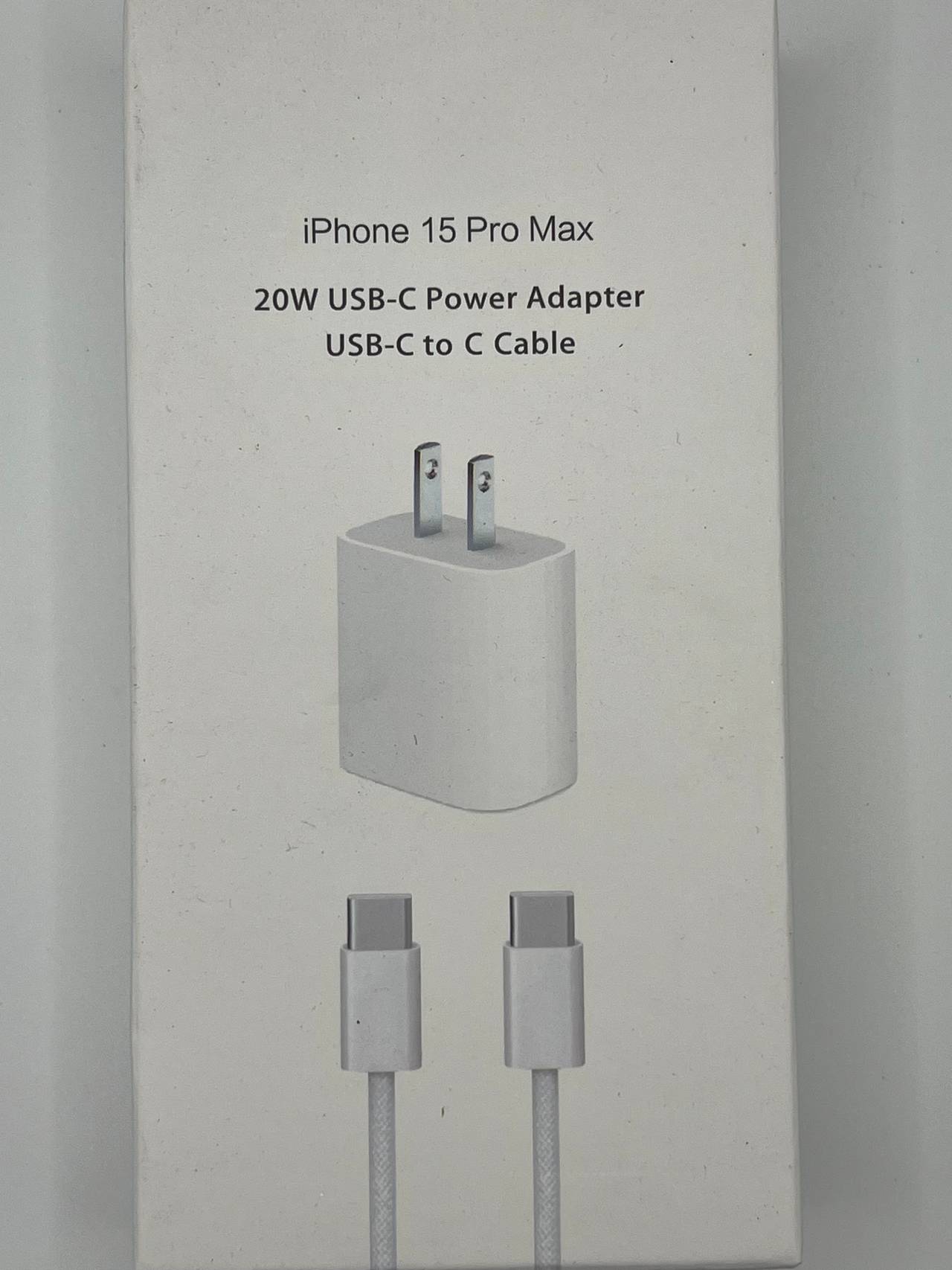 Apple 20W USB-C Power Adapter with USB-C to C Cable