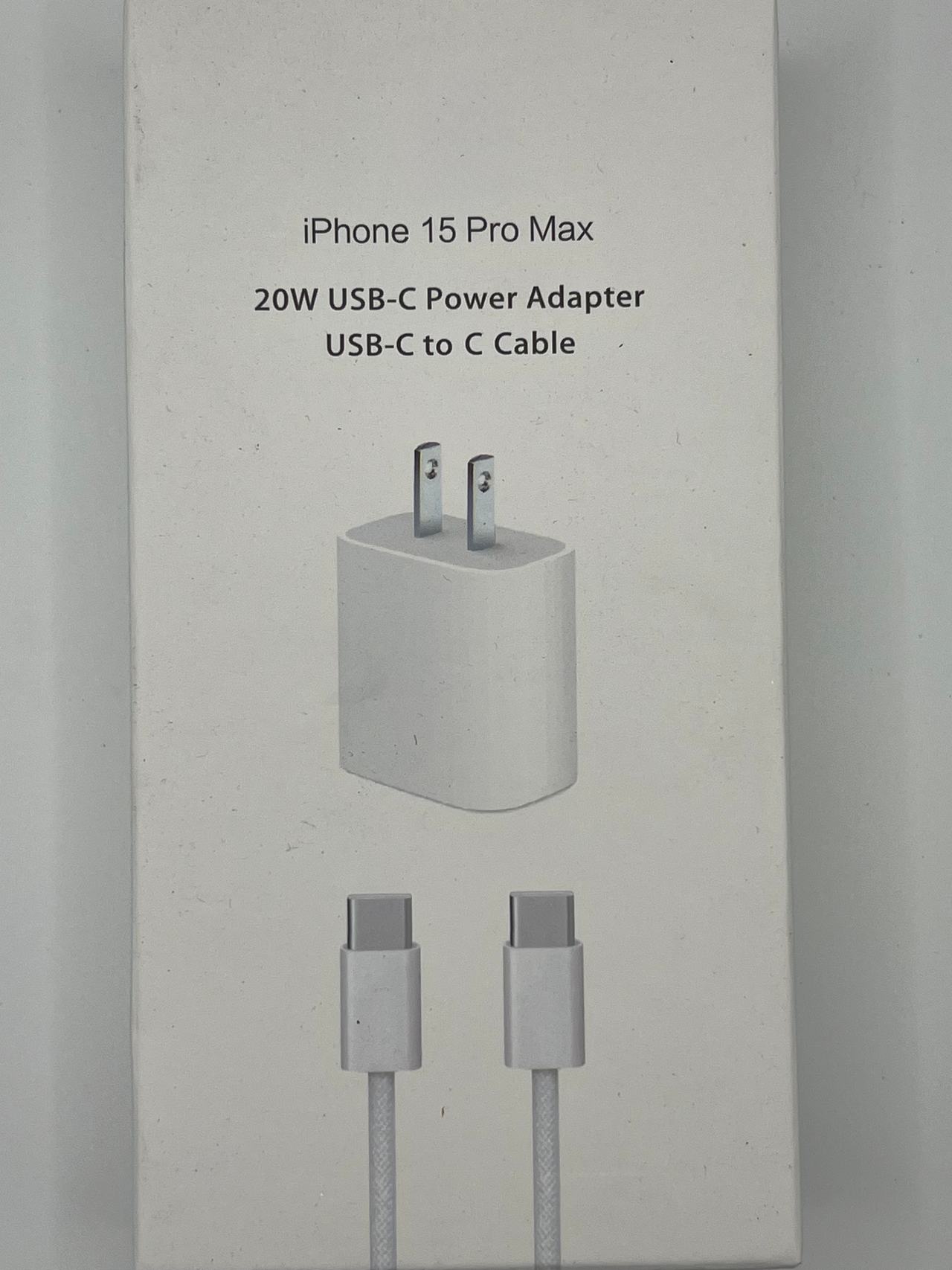 Apple 20W USB-C Power Adapter with USB-C to C Cable
