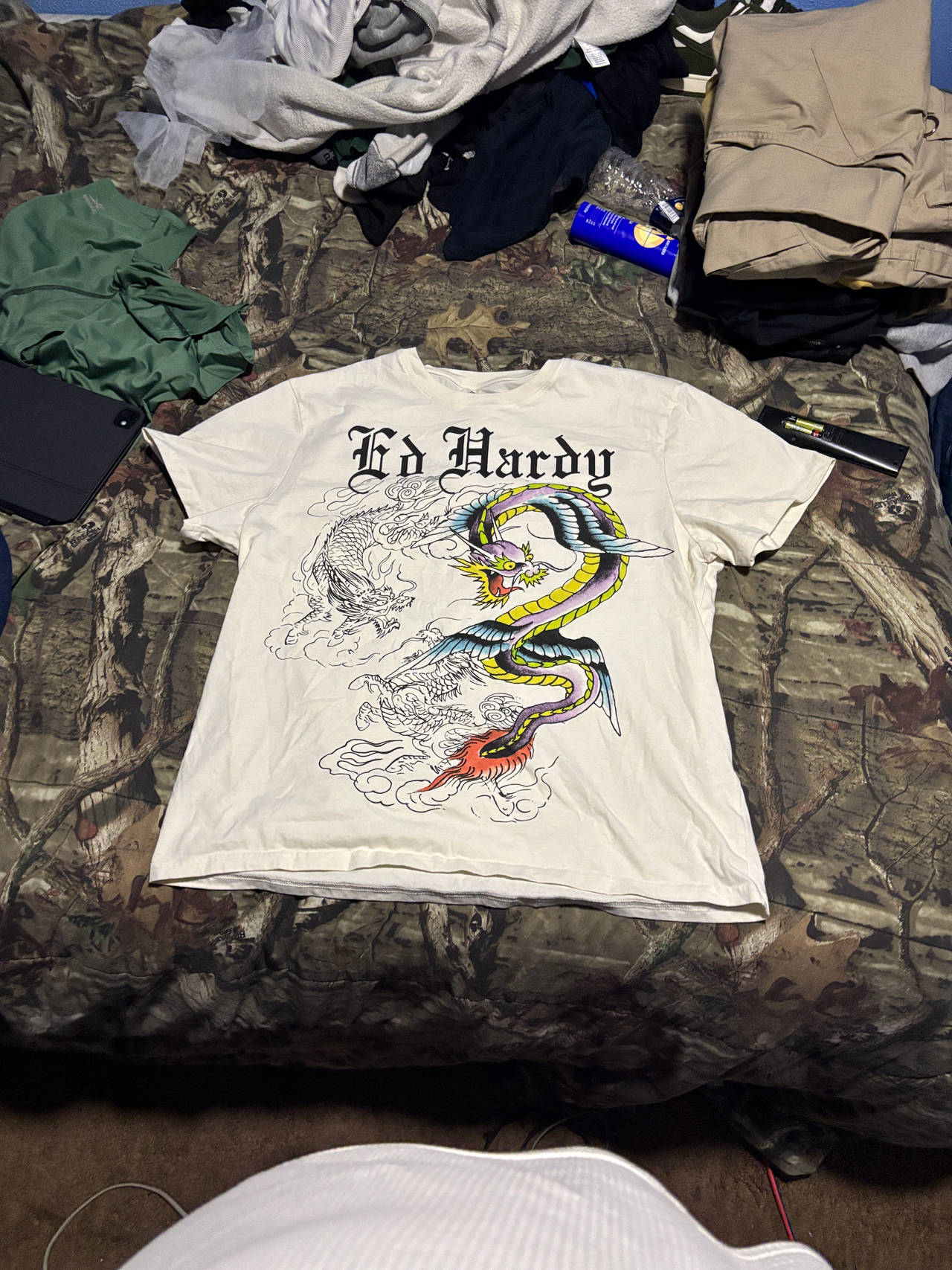 Ed Hardy Dragon Graphic T-Shirt