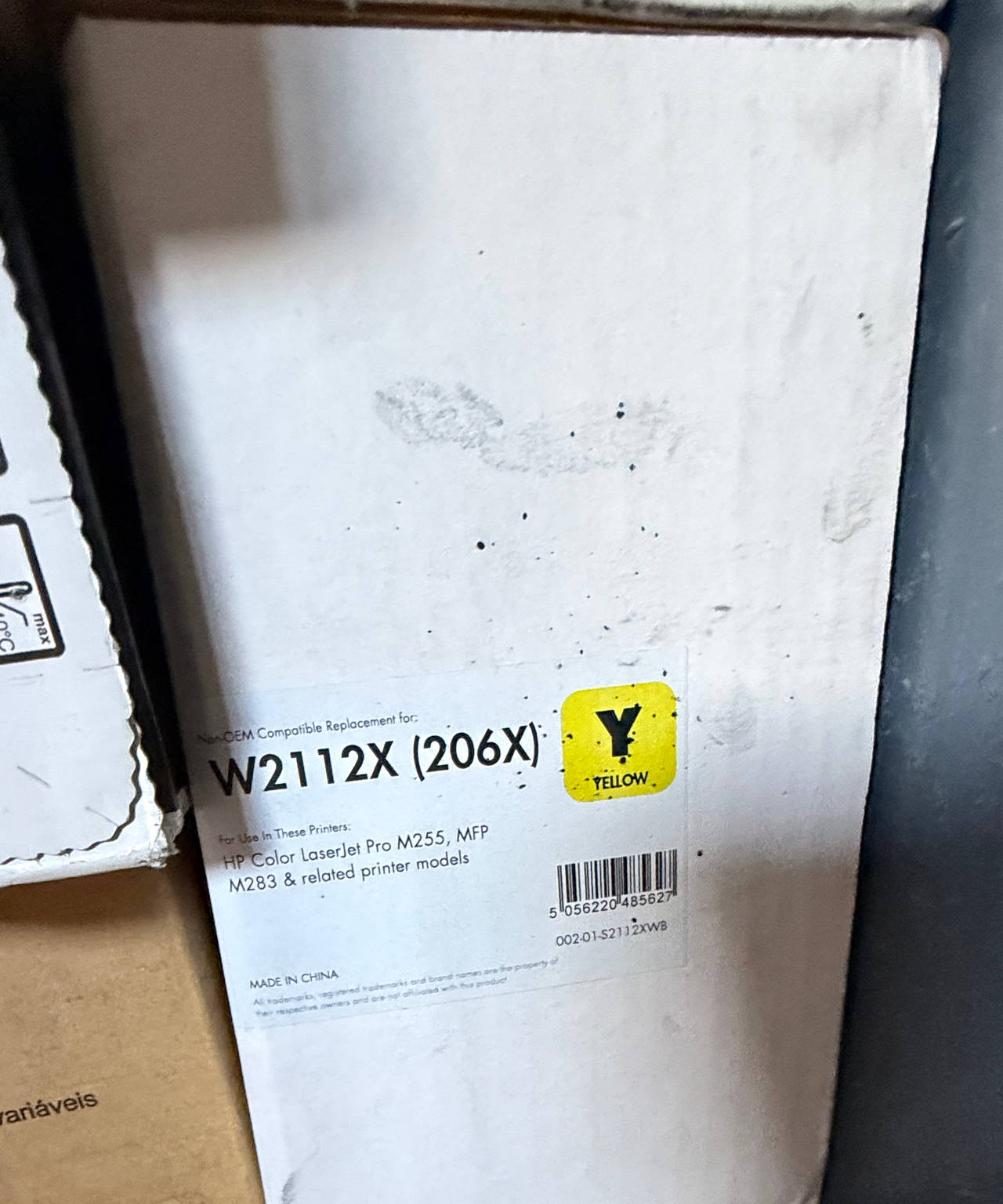 Non-OEM Replacement for HP 206X Yellow High Yield Toner Cartridge (W2112X)