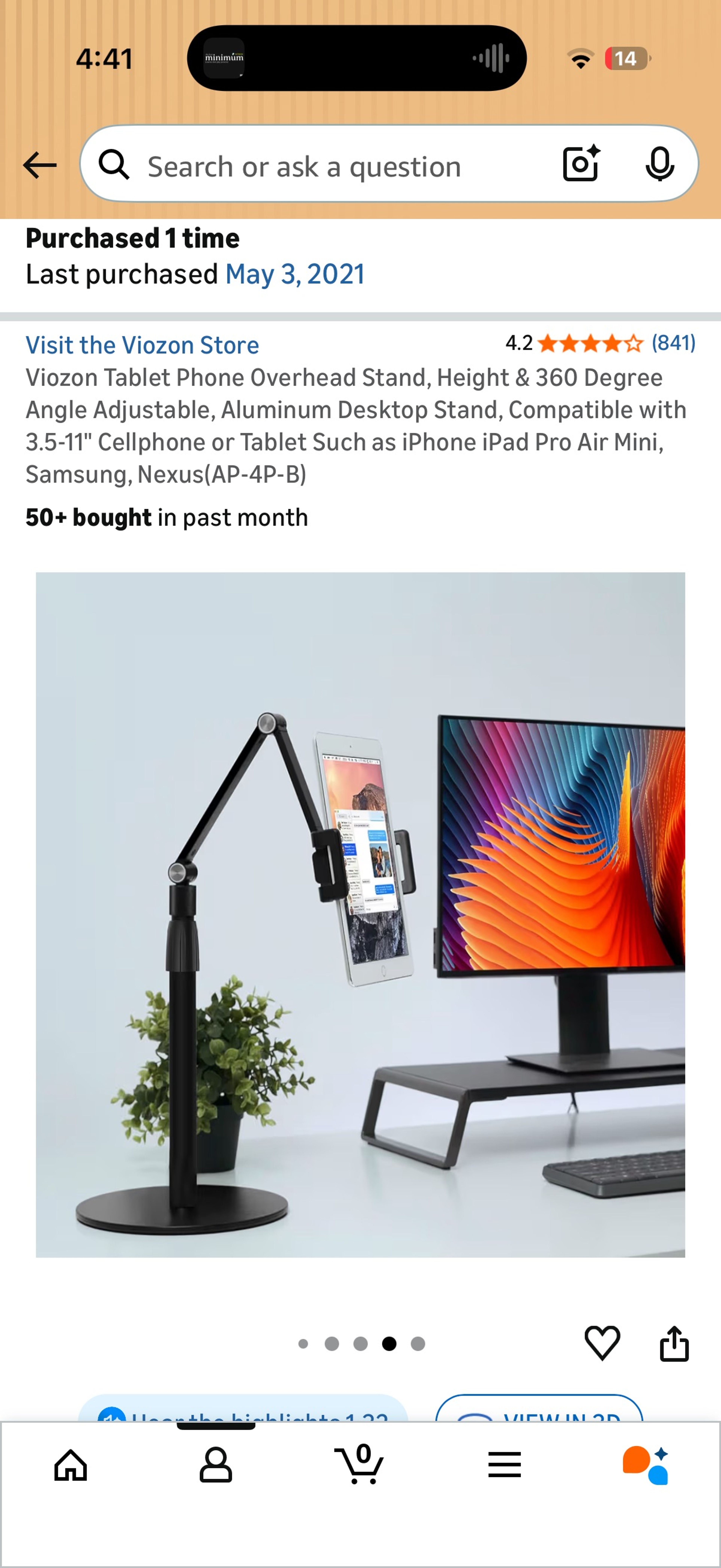 Viozon Universal Tablet Floor Kiosk (Black) - Image 3