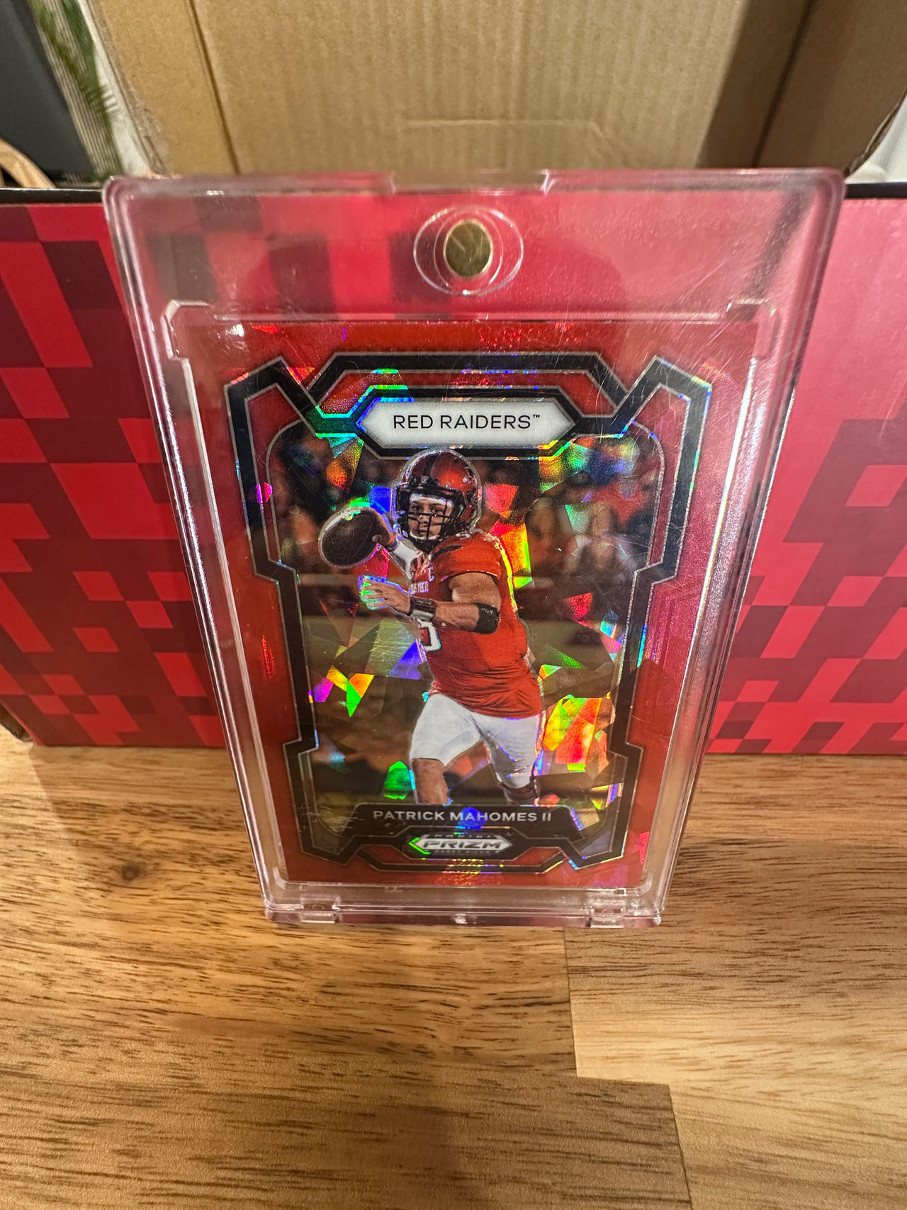 2021 Panini Prizm Draft Picks Patrick Mahomes II Red Ice Prizm #2