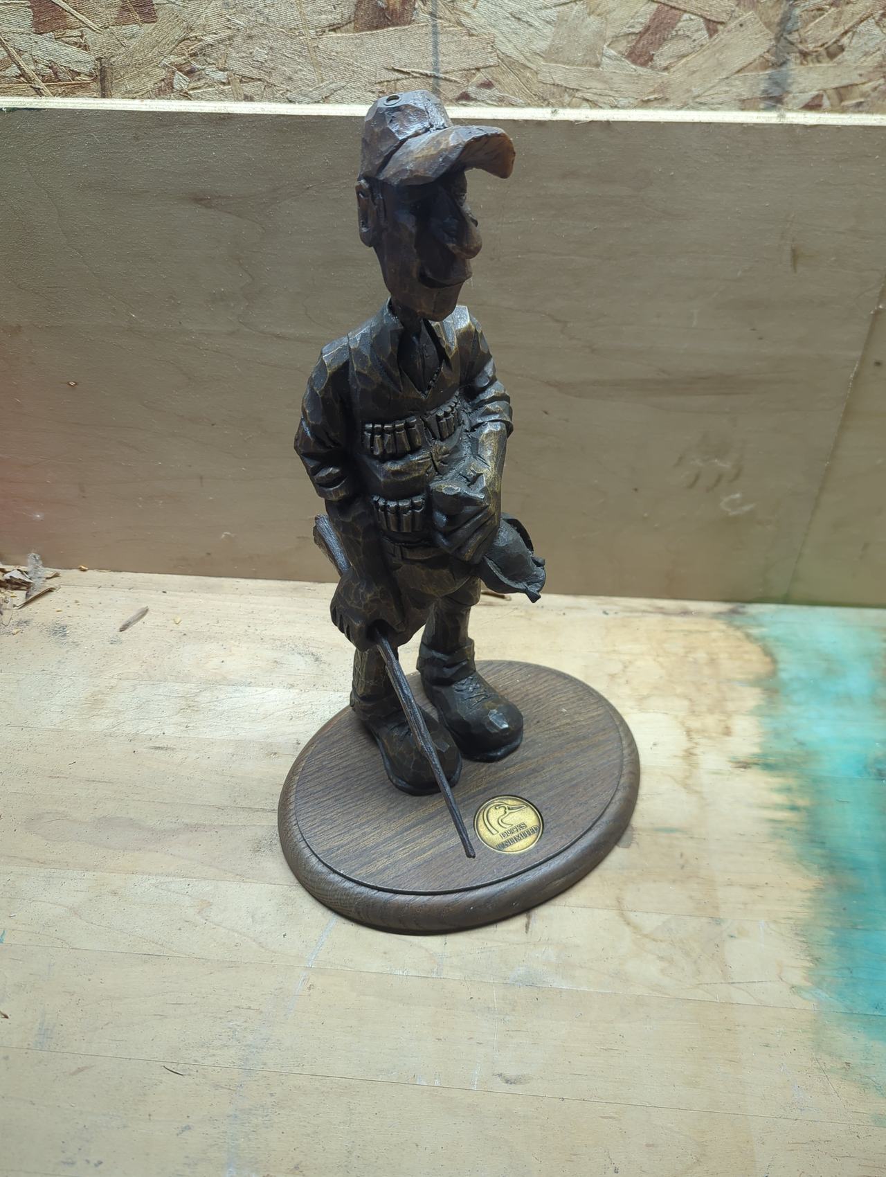 Ducks Unlimited Hunter Figurine with Dog