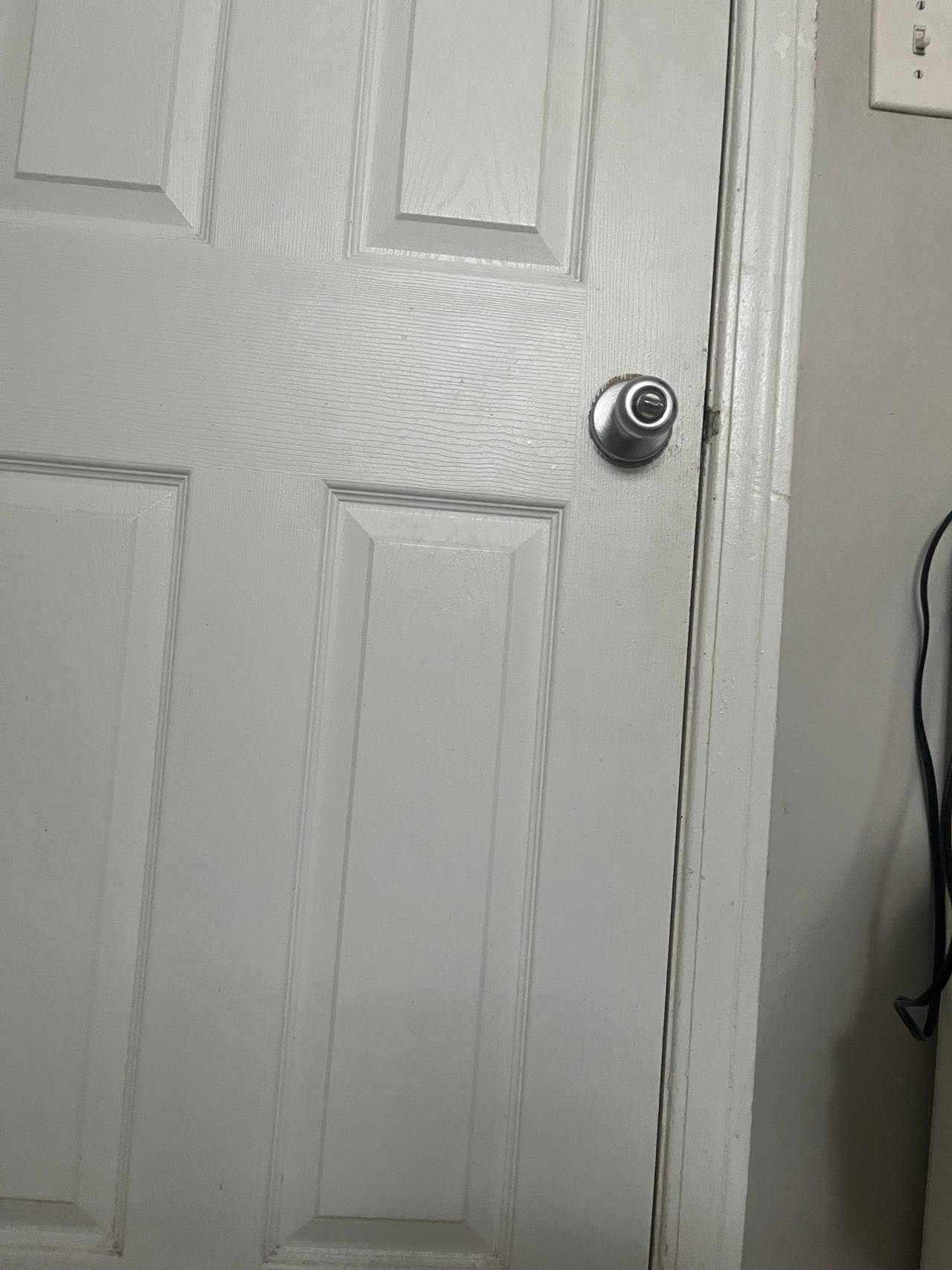 Six-Panel Interior Door with Round Door Knob