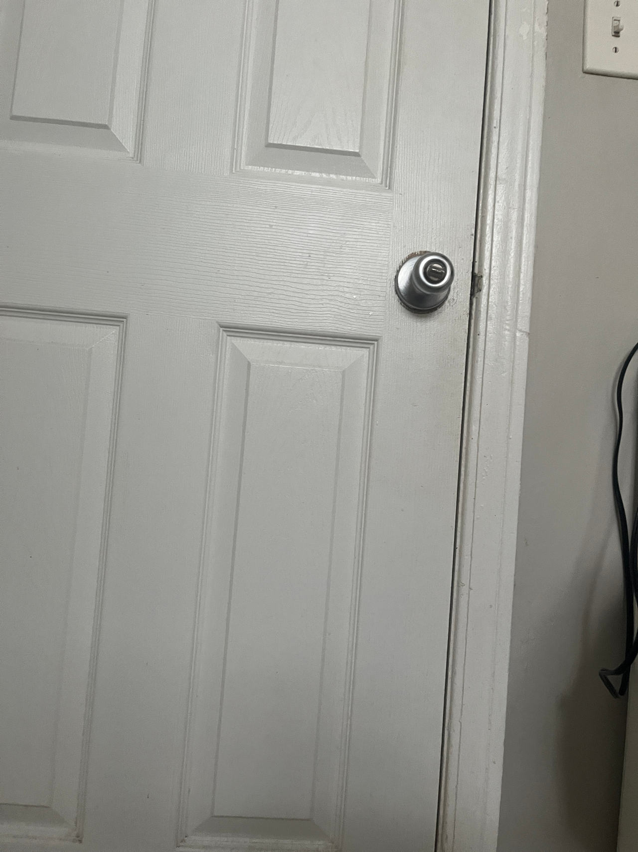 Six-Panel Interior Door with Round Door Knob