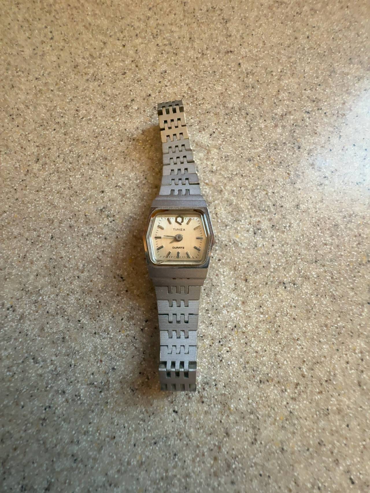Timex Q Stainless Steel Ladies Watch
