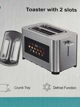 2-Slice Touchscreen Toaster Black - Image 3