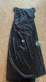 NWT xl Halara Black Satin Maxi Dress - Image 2