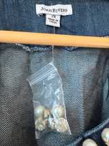 Joan Rivers Denim Jacket with Bling 2X - Image 4