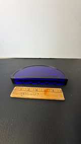 Camel Cobalt Blue Glass Half Moon Ashtray - Image 4