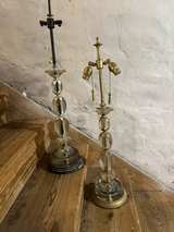Baques Rock Crystal Table Lamp Pair - Image 1
