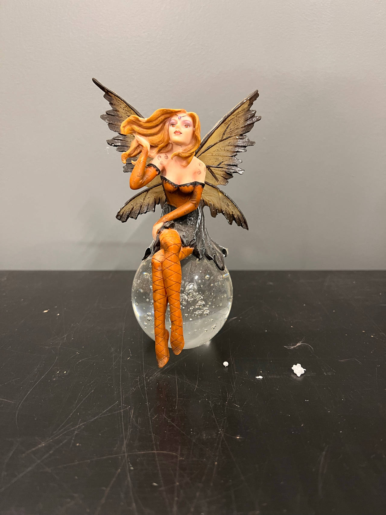 Fairy Figurine on Glass Orb