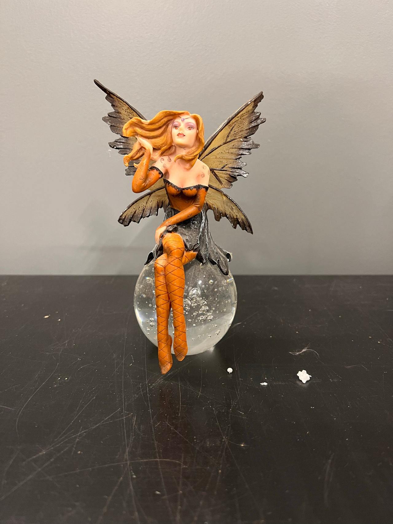 Fairy Figurine on Glass Orb