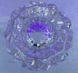 Diamond and Fan Cut Crystal Toothpick Holder/Bud Vase - Image 3