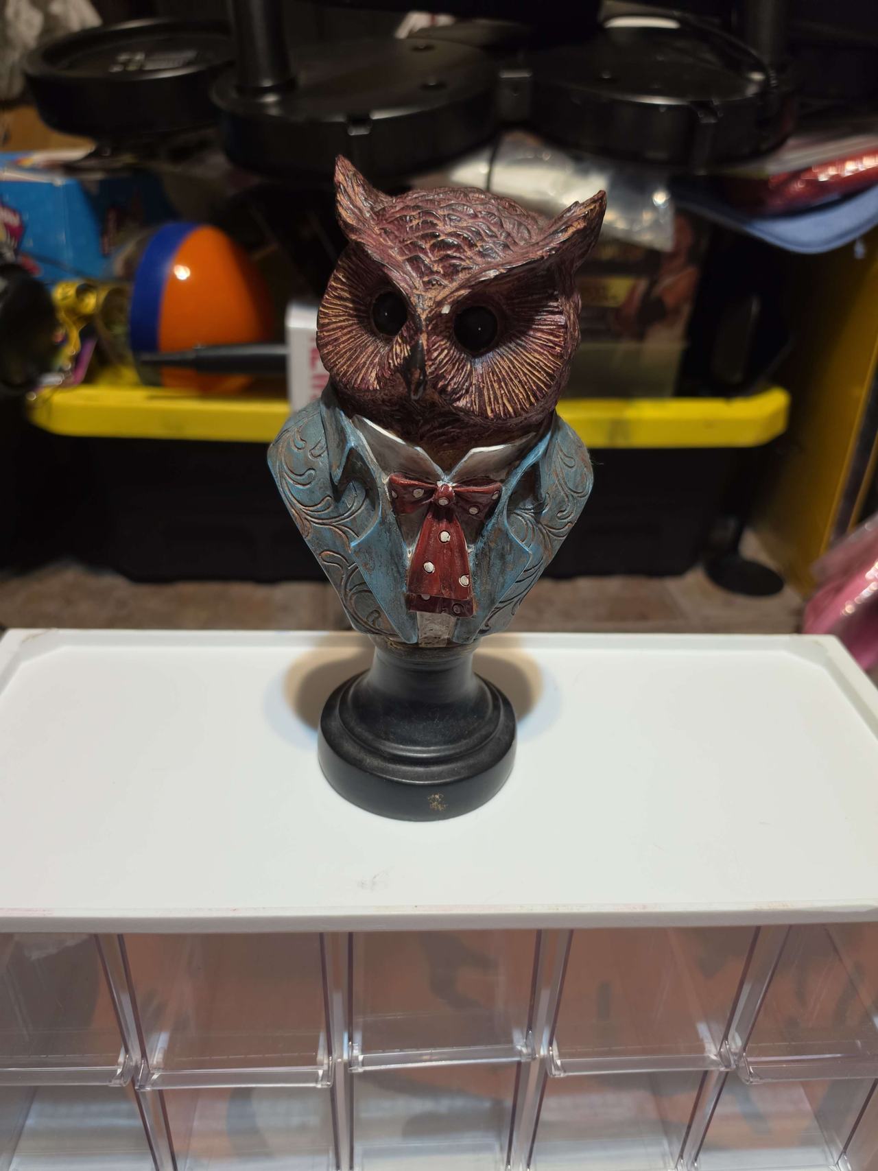 Dapper Owl Bust Figurine