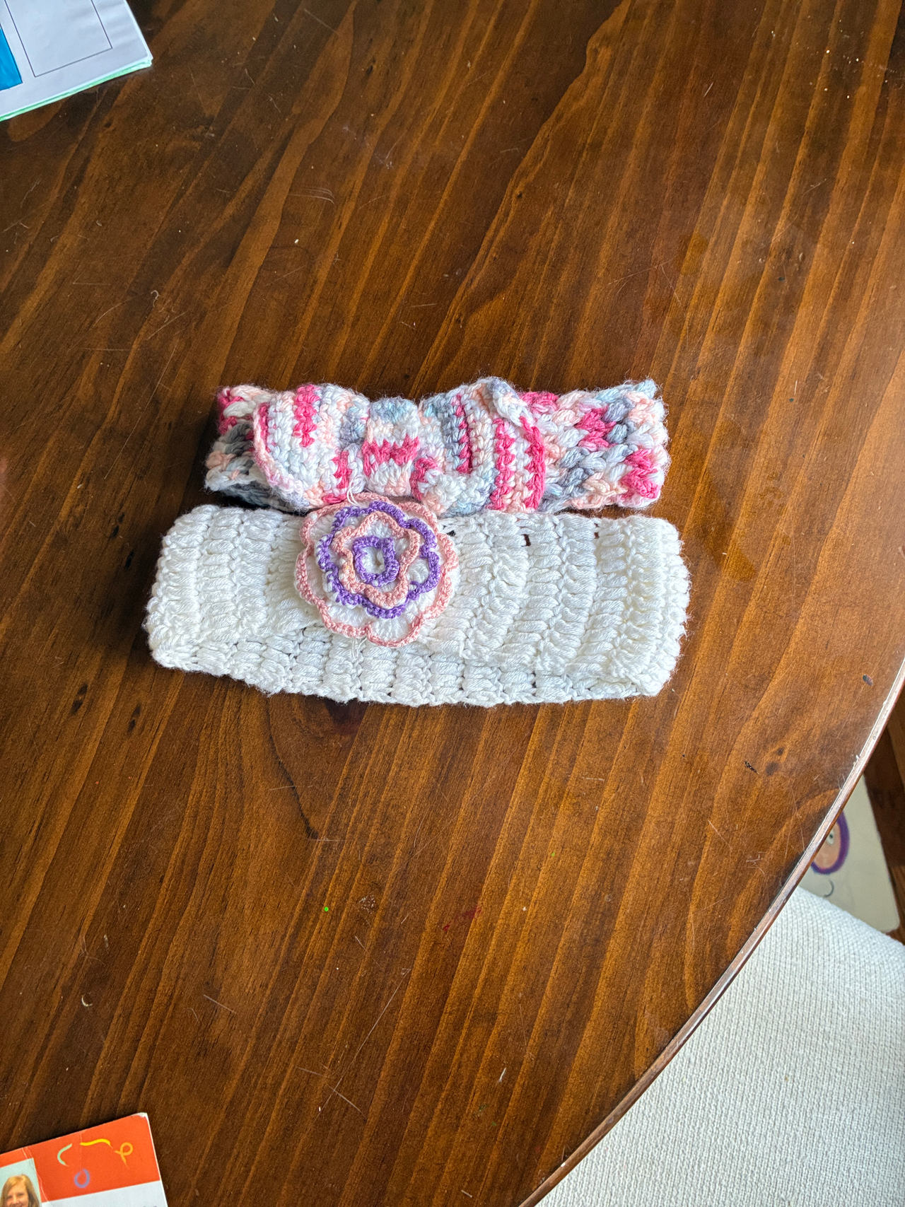 Handmade Crochet Baby Headbands with Flower