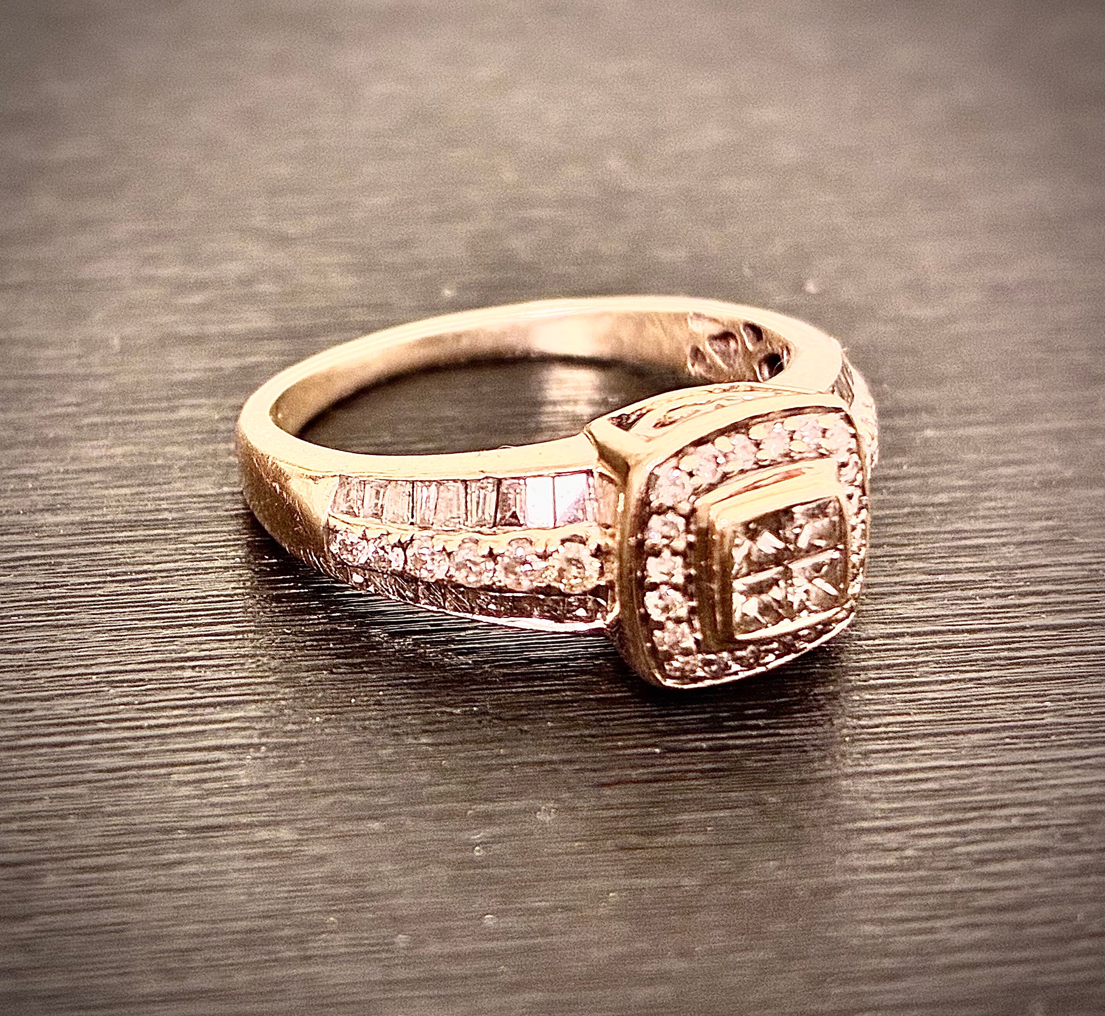 Diamond Cluster Engagement Ring