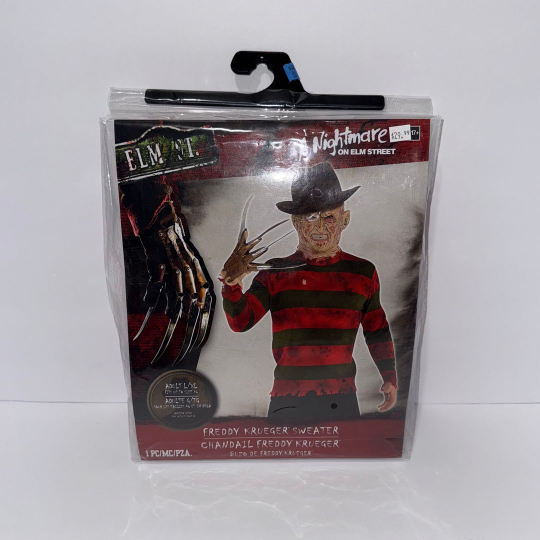 A Nightmare On Elm Street Men’s Freddy Krueger Halloween Costume Sweater