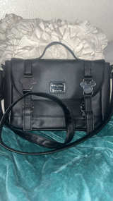Loungefly Disney Mickey Mouse Perforated Satchel Bag - Image 1