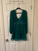 Chiffon Long Sleeve Dress - Image 1