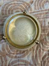Mid-Century Fiberglass Starburst Bowl with Stand - Image 4