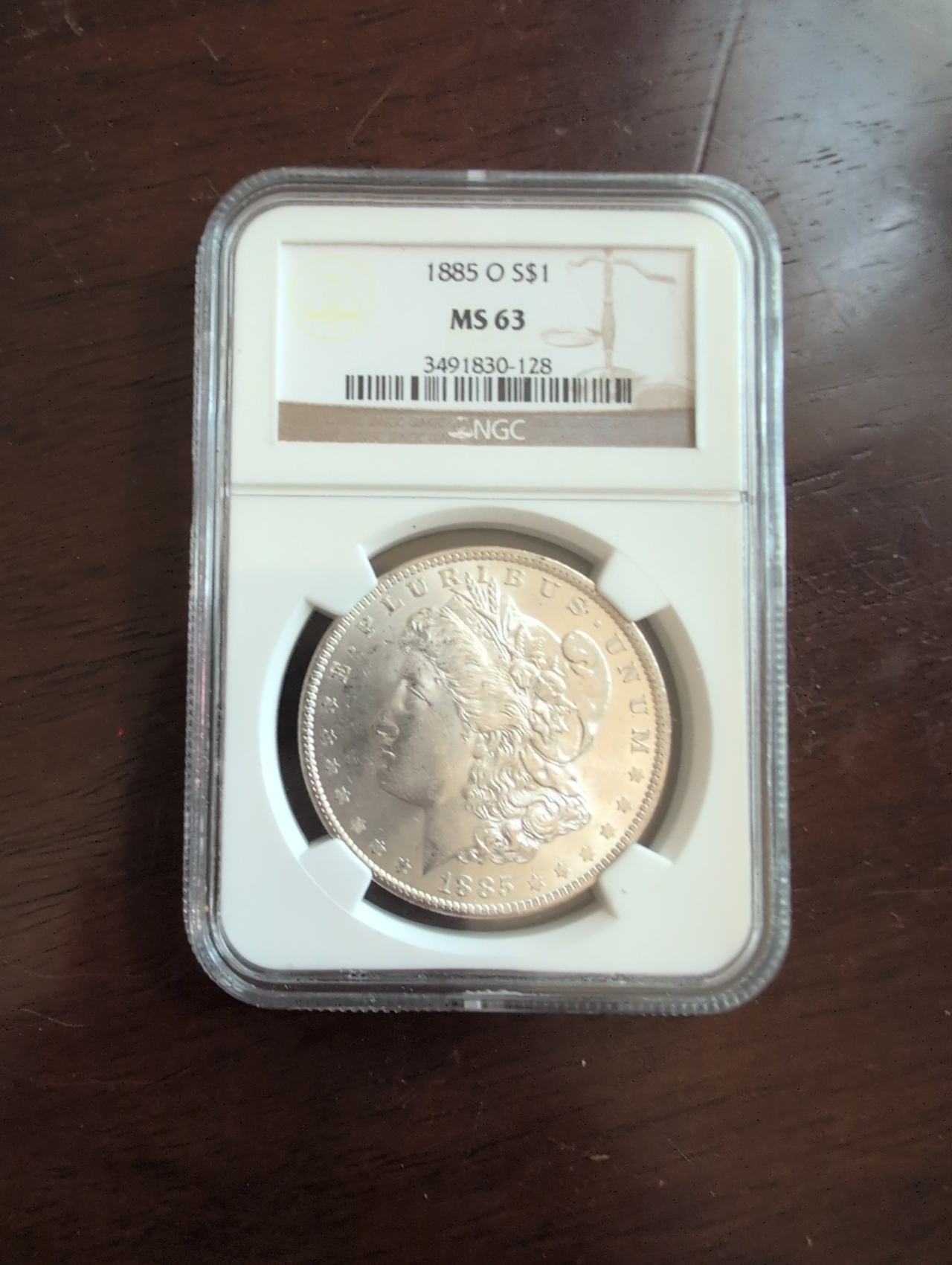 1885-O Morgan Silver Dollar MS63 NGC