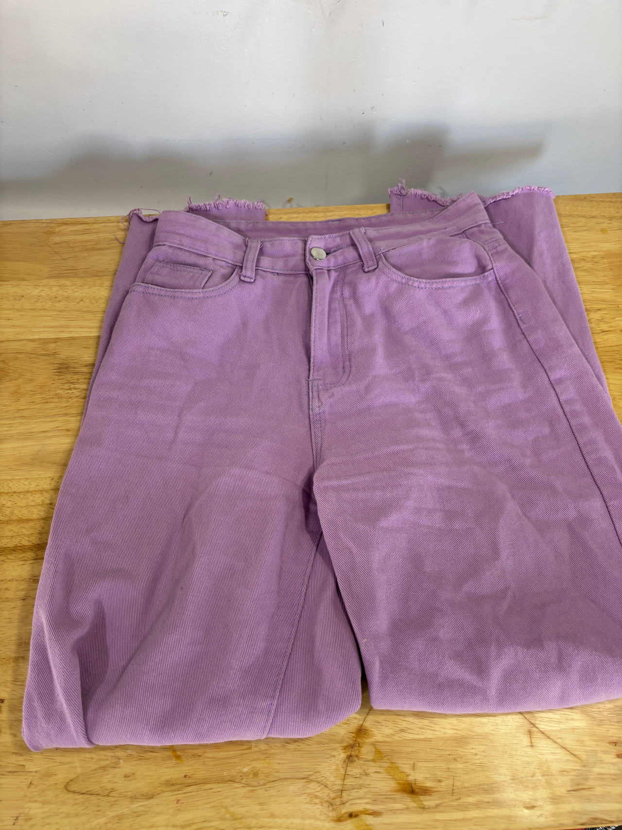 Purple High-Waisted Jeans