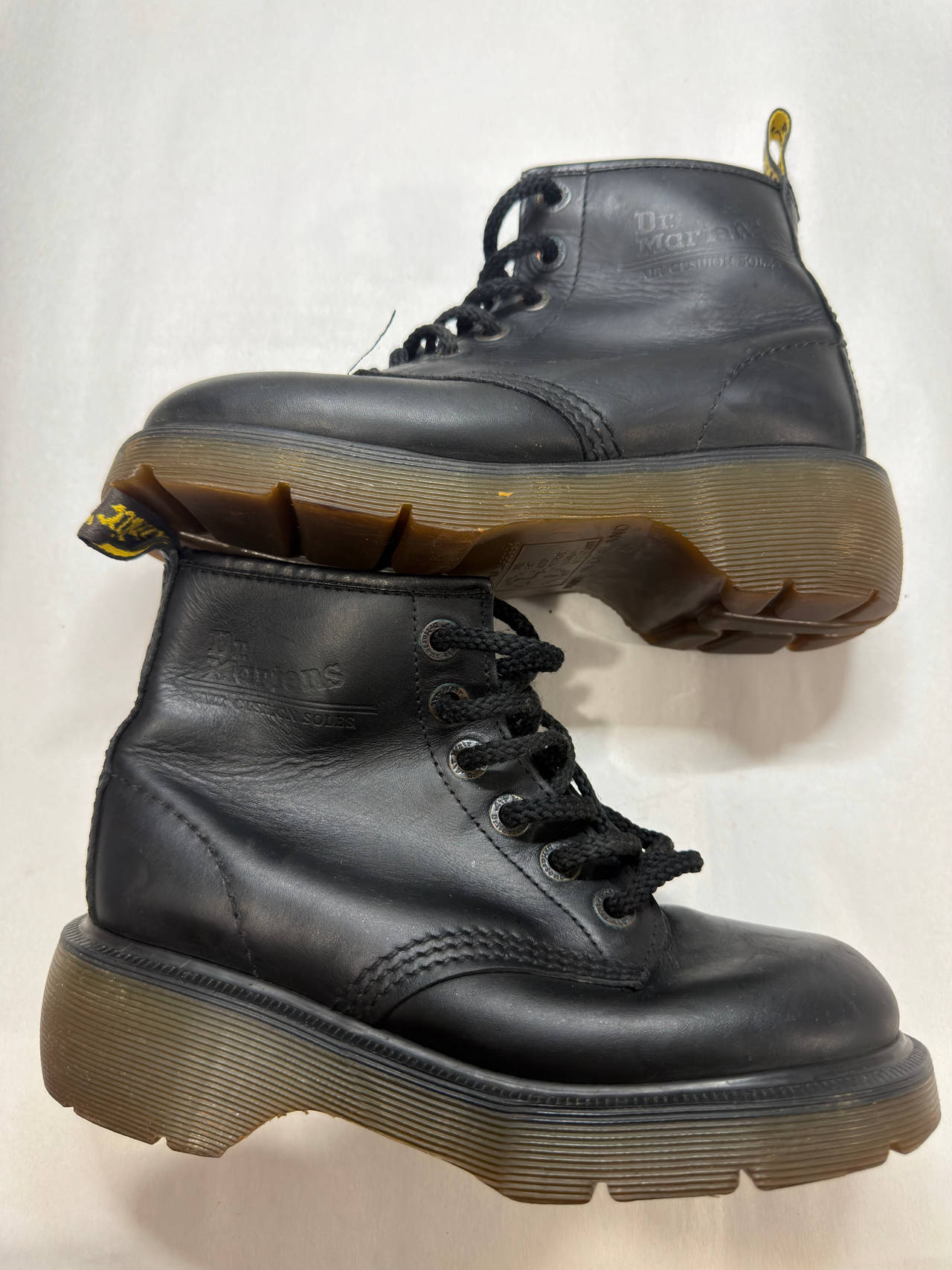 Dr. Martens Jadon Black Leather Platform Boots Size 5.5
