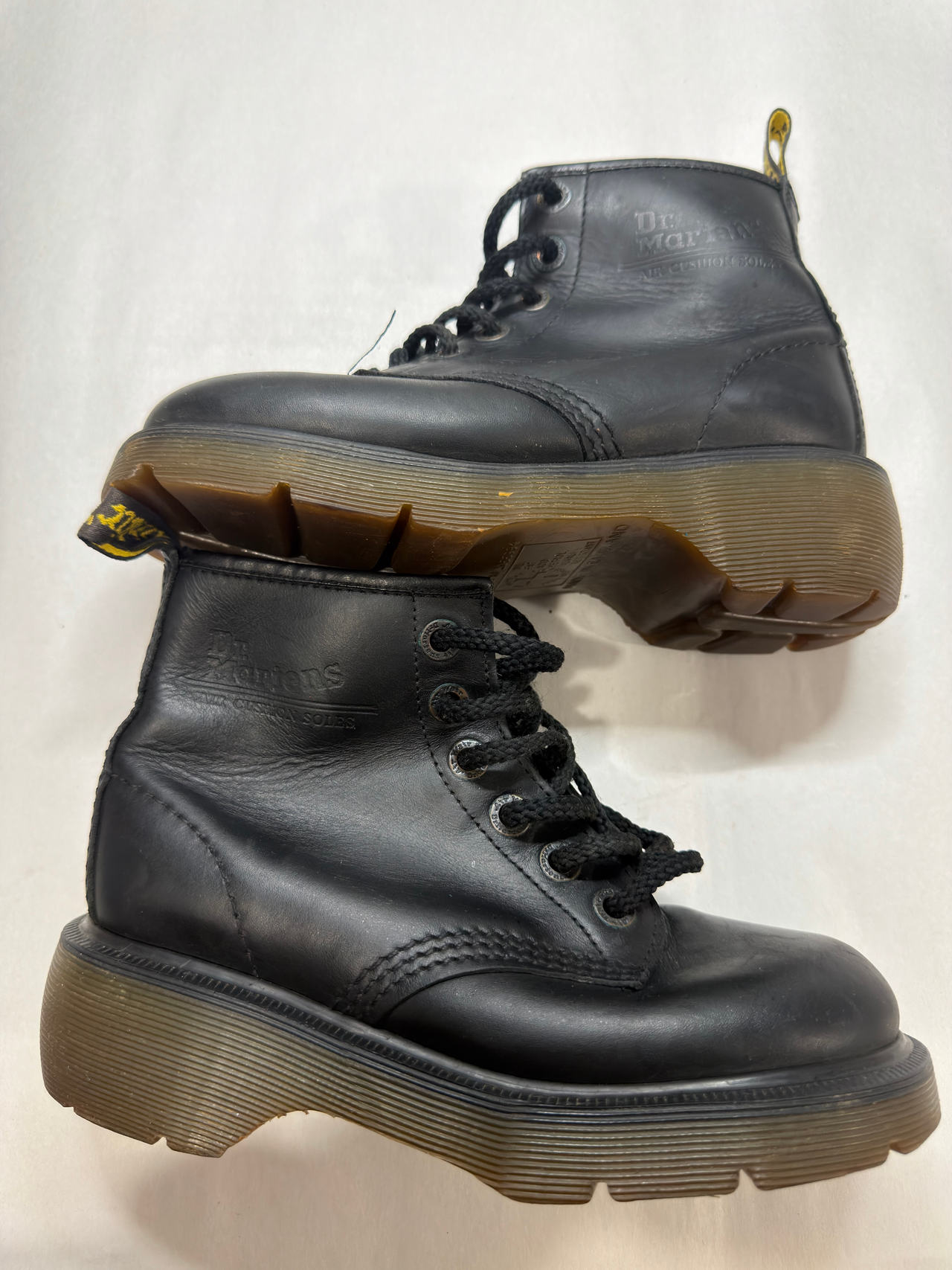 Dr. Martens Jadon Black Leather Platform Boots Size 5.5