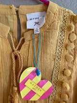 Hayden Los Angeles Kids Yellow Pom Pom Dress - Image 4