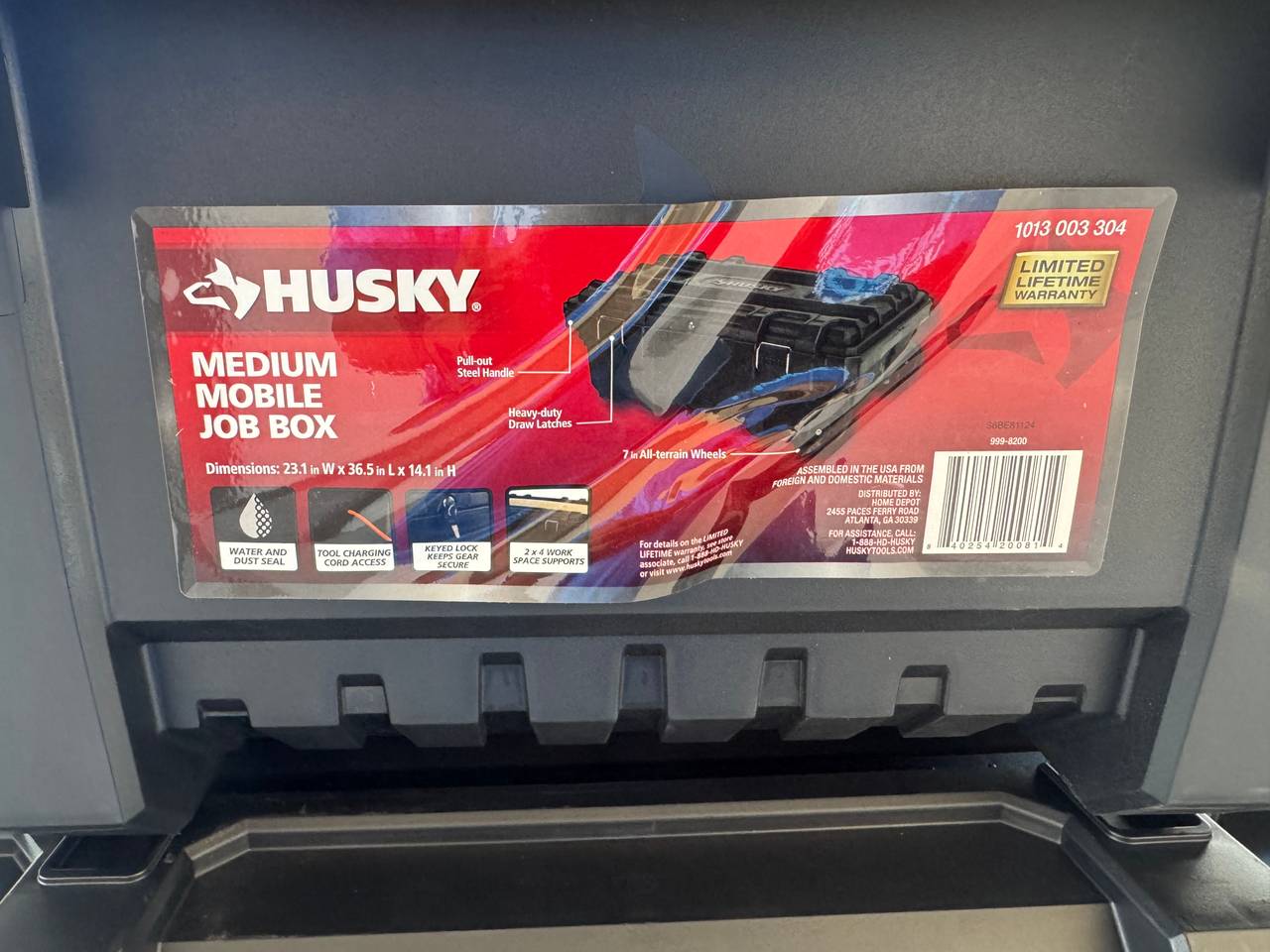 Husky 36.5 Gallon Rolling Tool Box