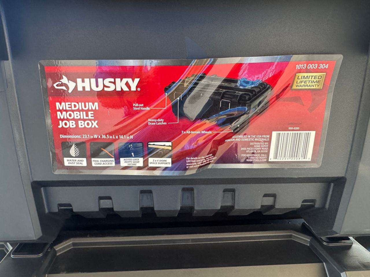 Husky 36.5 Gallon Rolling Tool Box