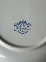Churchill England Blu Willow China-1 Lg Plate, 2 Sm Plates, 2 Bowls and 6 Mugs - Image 2