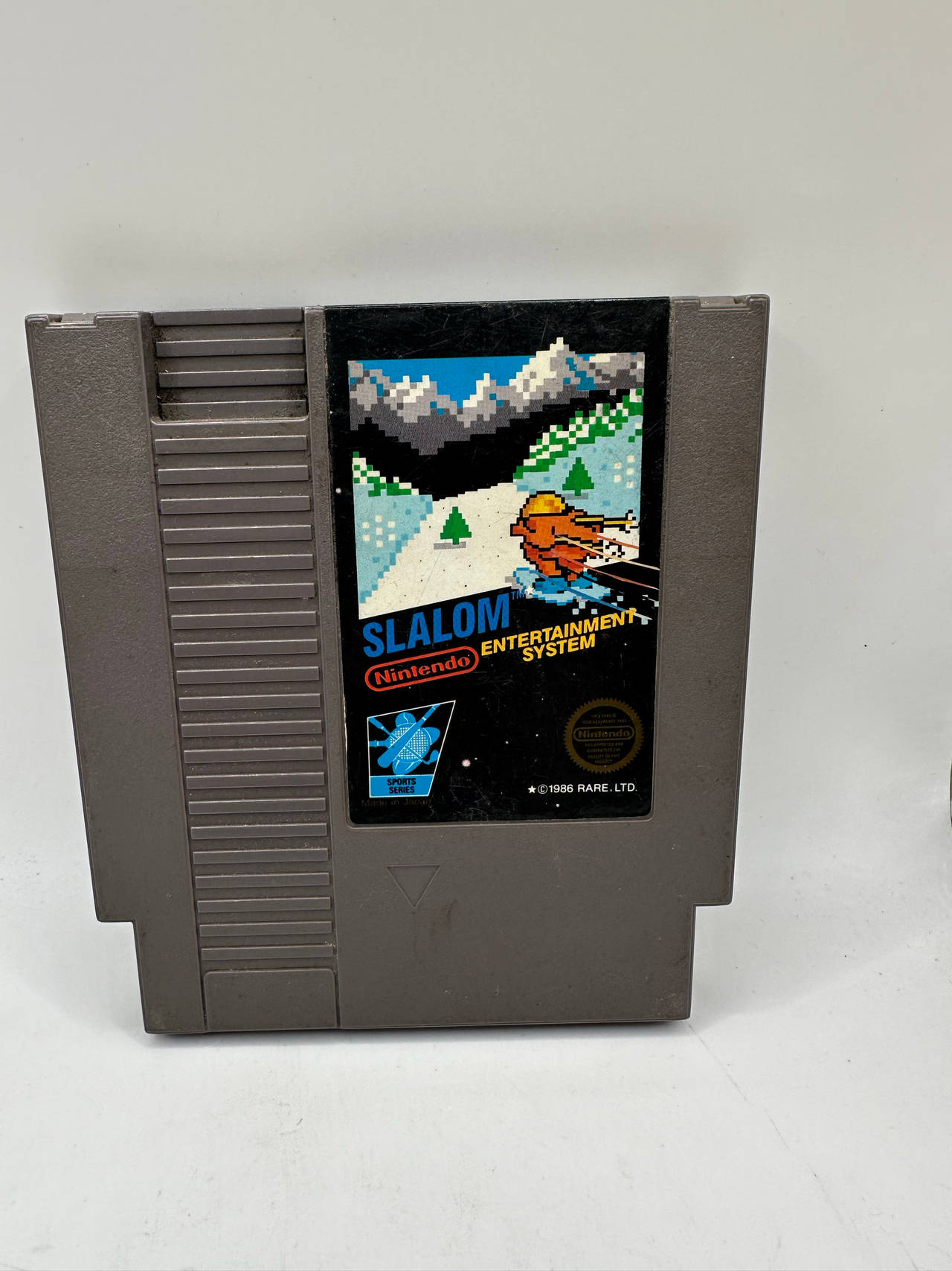 Slalom Ski NES Nintendo NES Game Clean Label Works TESTED