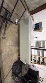 Vintage Mid-Century Modern Tufted Vinyl Sofa - Image 5