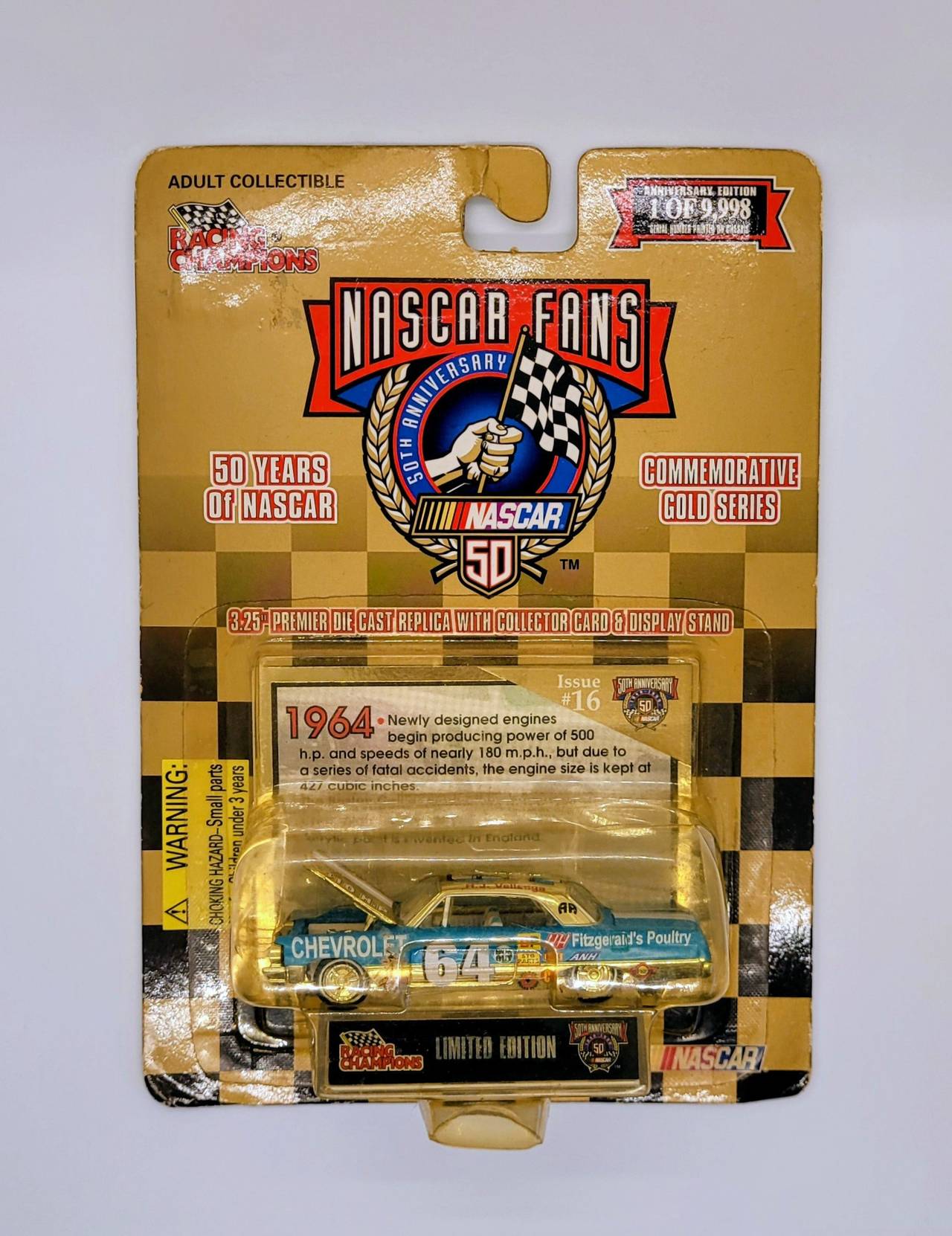 Racing Champions NASCAR 50th Anniversary 1964 Chevrolet Gold Series