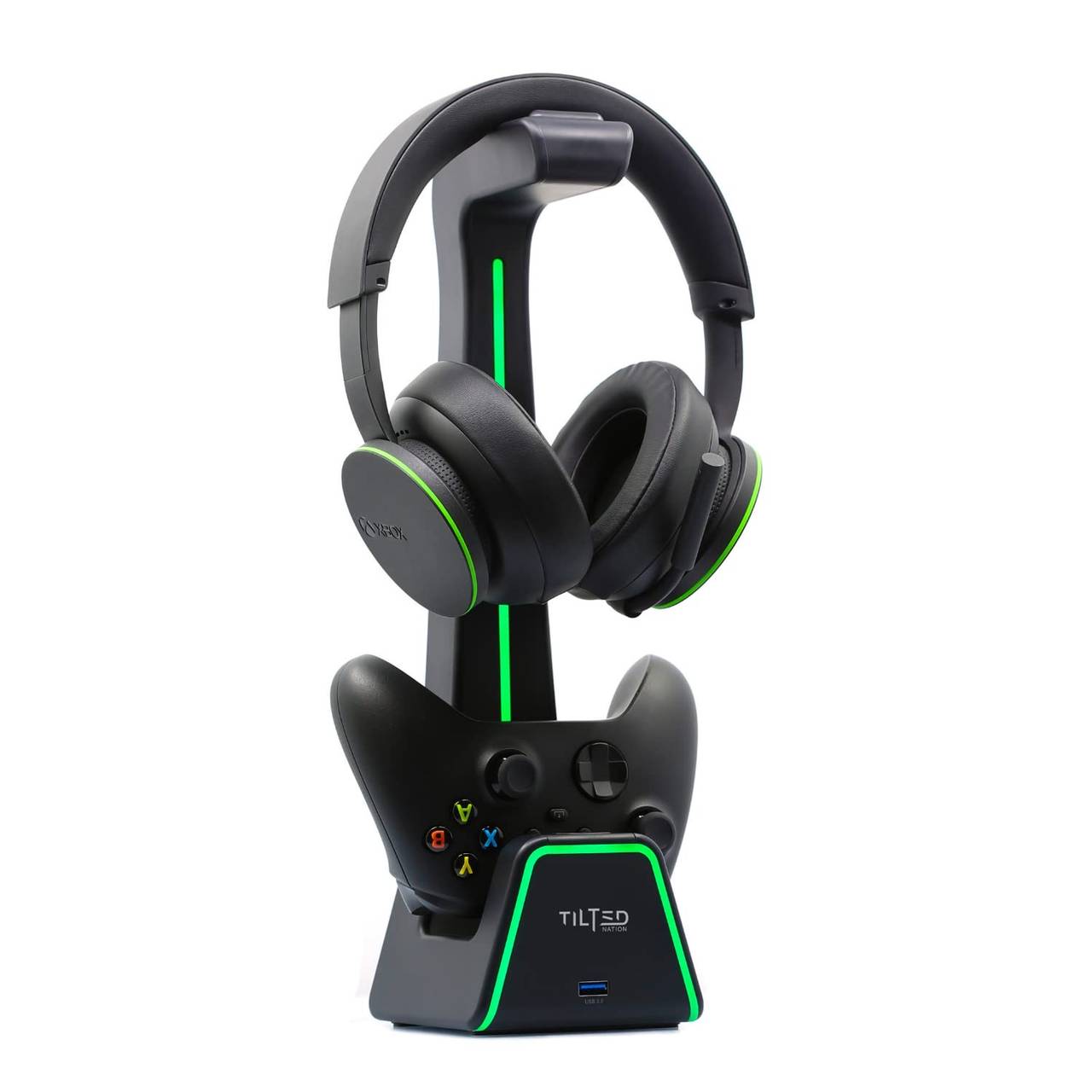 Tilted Nation RGB Headset Stand and Controller Charger