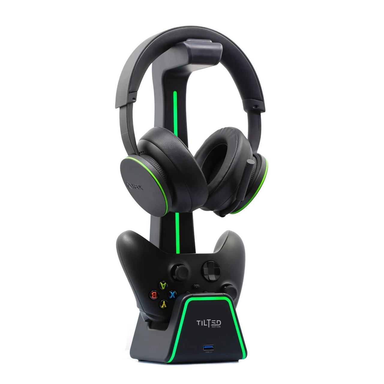 Tilted Nation RGB Headset Stand and Controller Charger