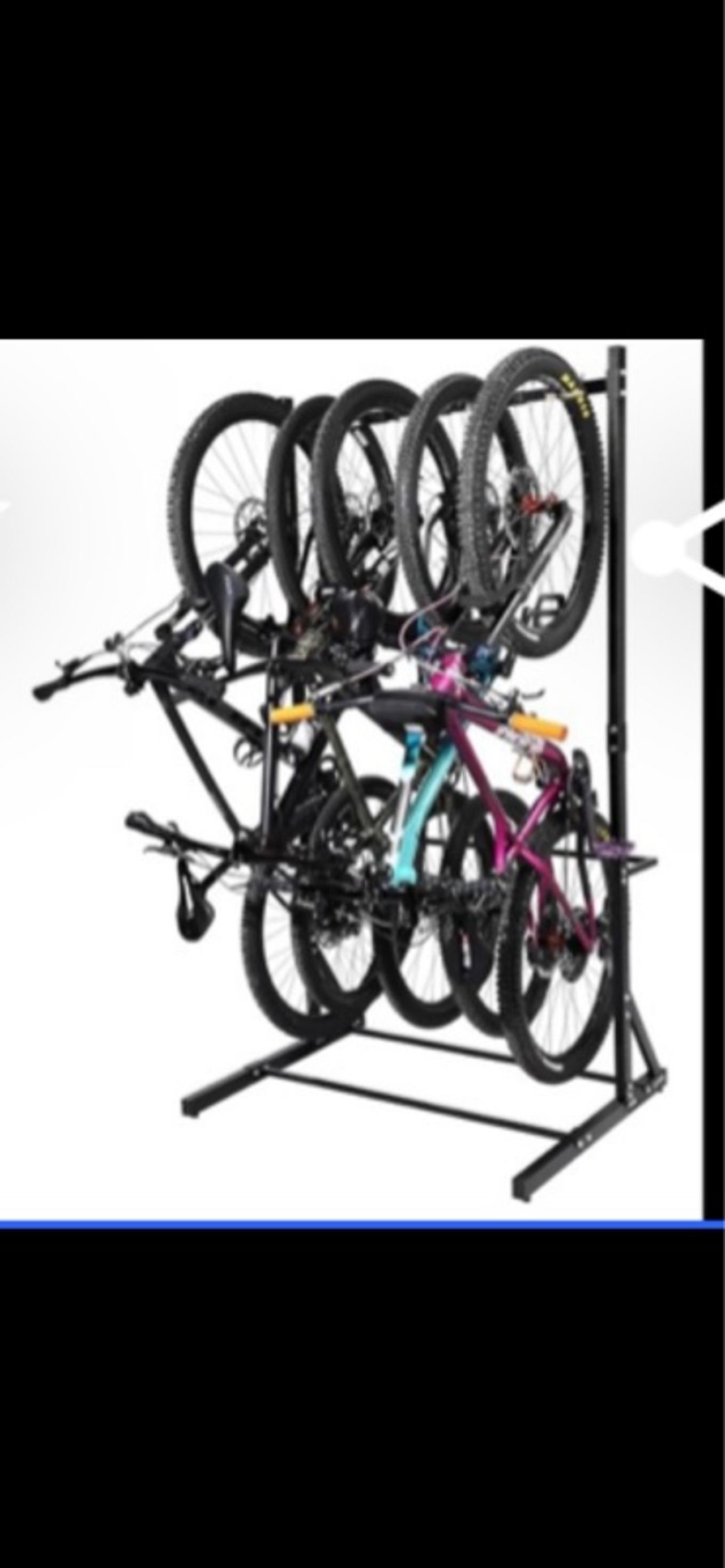 RaxGo Freestanding 4-Bike Rack Vertical Garage Storage Stand