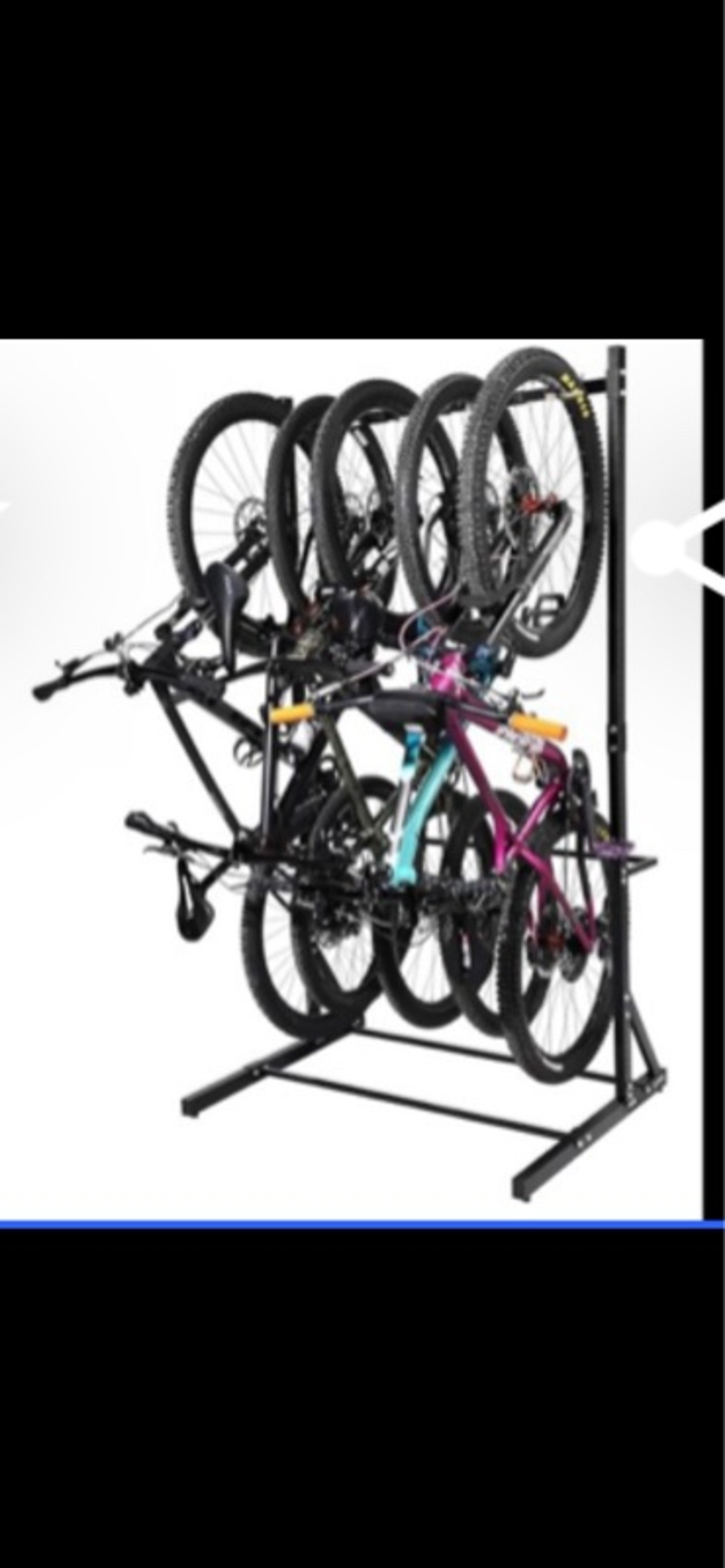RaxGo Freestanding 4-Bike Rack Vertical Garage Storage Stand