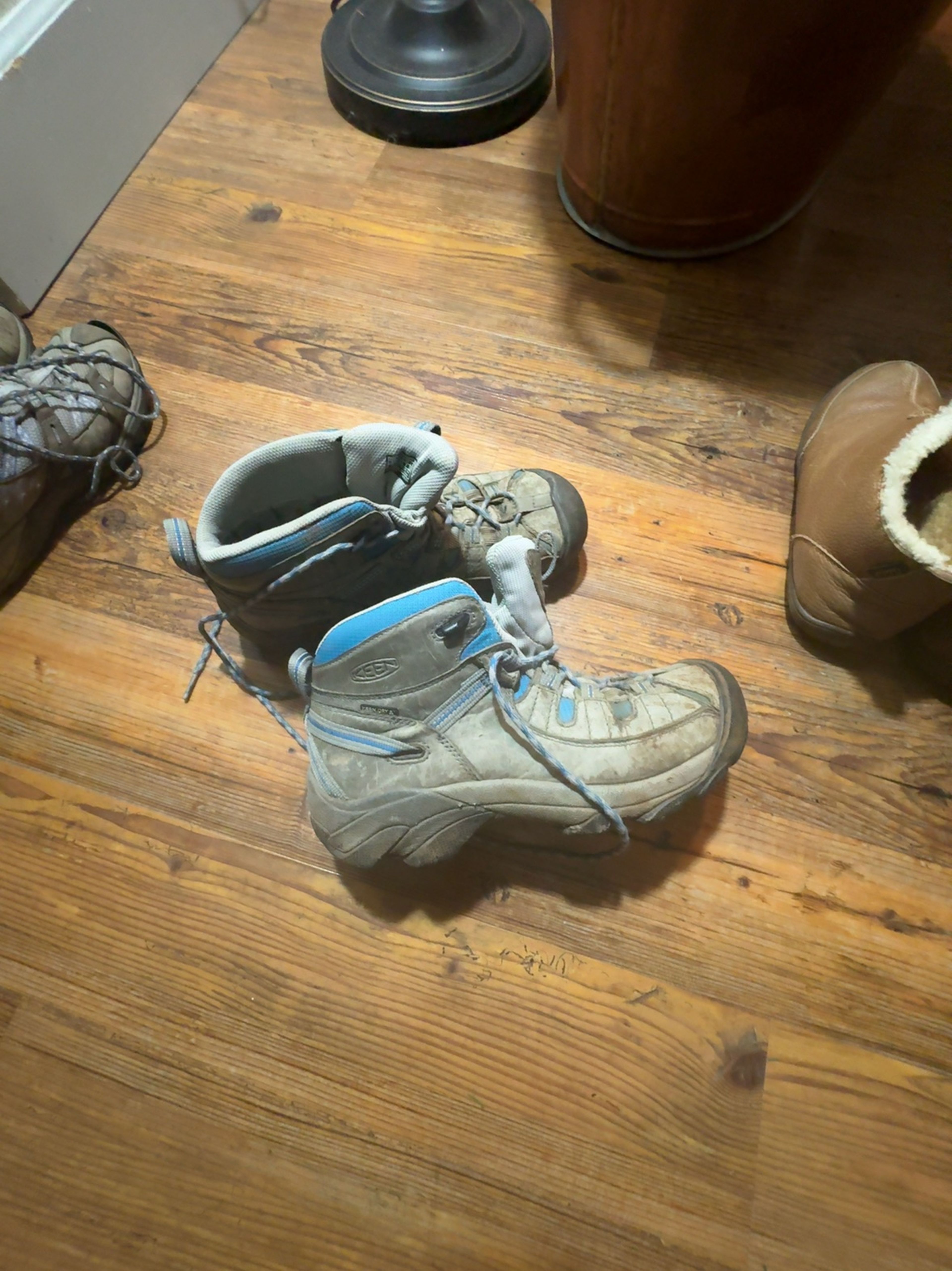 KEEN Women's Targhee II Mid Waterproof Hiking Boots Steel Grey