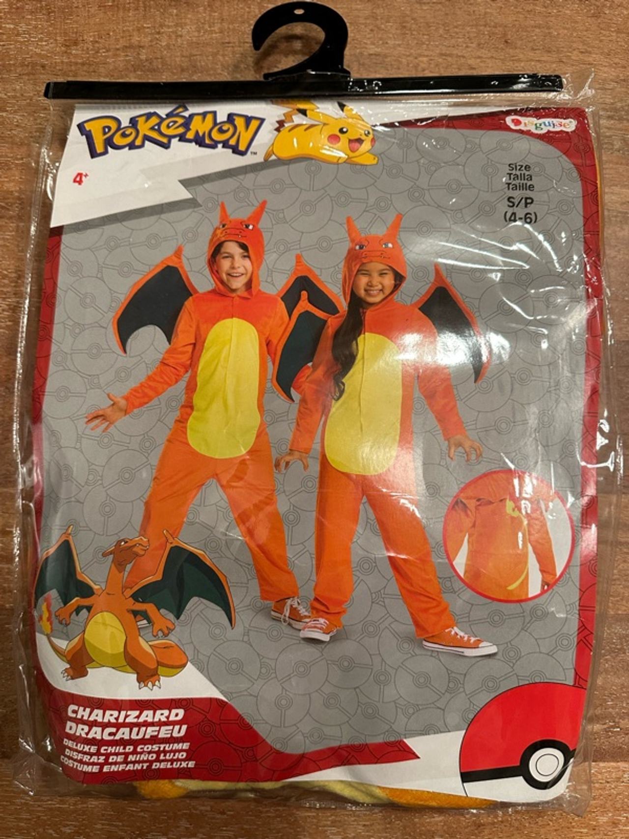 Pokemon Charizard Deluxe Costume - Orange (Kids Size Small)