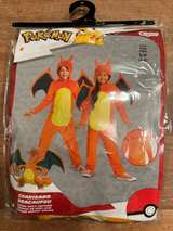 Pokemon Charizard Deluxe Costume - Orange (Kids Size Small) - Image 1