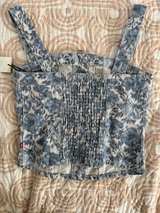Levi's Floral Denim Slim Corset Top - Image 3