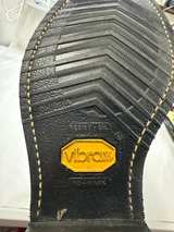 Men’s Black Leather Engineer Boots 10.5E Wide Vibram Oil Resistant Pull On - Image 2