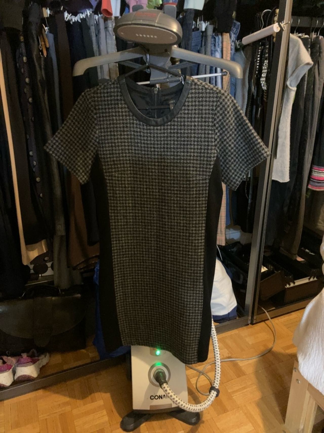 J. Crew Wool Houndstooth Dress