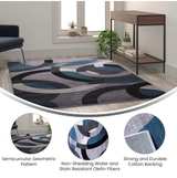 Flash Furniture Harken Collection 5' x 7' Geometric Area Rug - Image 3