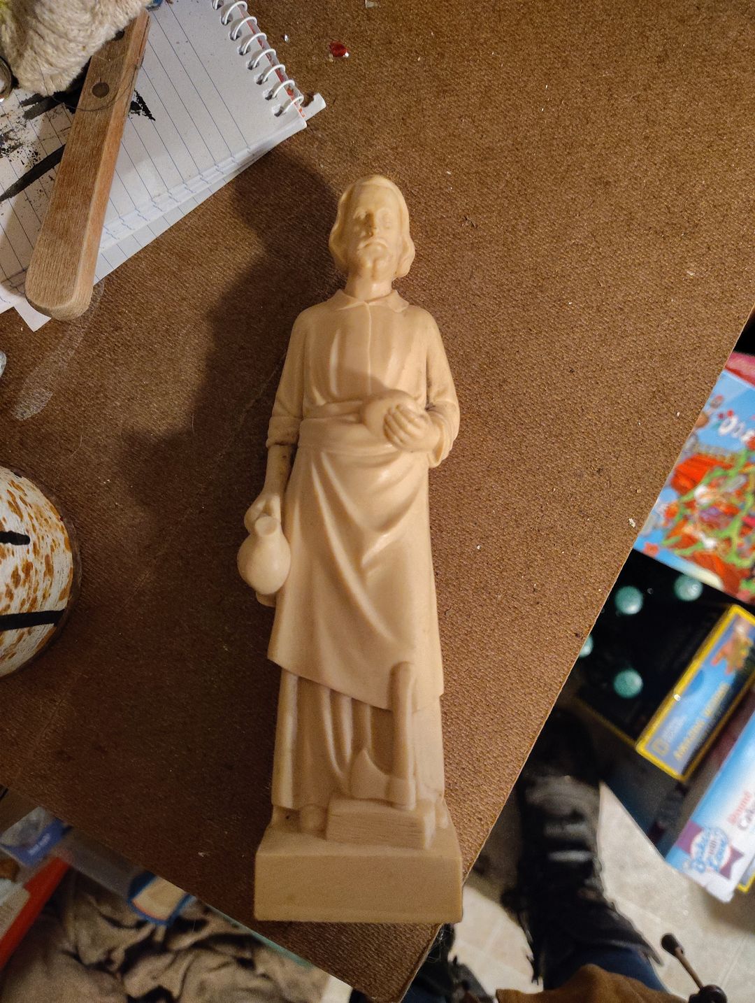 Vintage St. Isidore the Farmer Religious Figurine