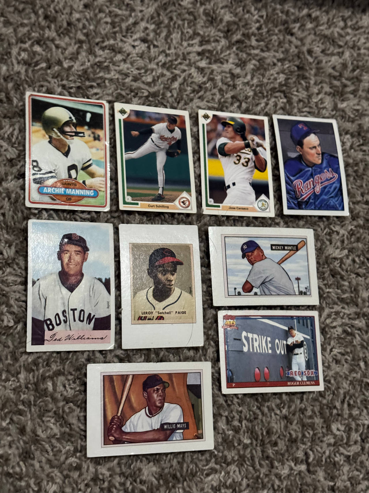 Vintage and Modern Baseball & Football Card Lot